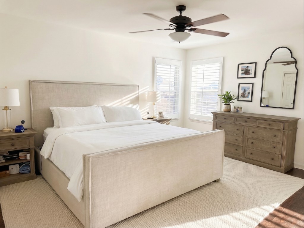 Enhanced bedroom listing photo